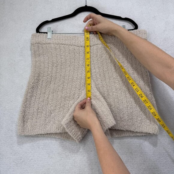 Lonely Ghost Shorts Womens XL Cozy Boucle Knit Lounge High Rise Extra Large - Picture 4 of 8